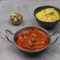 Chicken Tikka Masala  · Diced chicken breast marinated overnight in a tandoori masala, cooked in a clay-oven and fin...