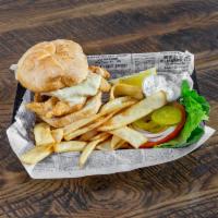 Fish Sandwich · A generous portion of Cod loins, dusted with our seasoned breading and deep fried golden bro...