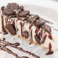 Oreo Crumbled Cookie Cake · Oreo's in a delicious creamy cake! Say no more.....