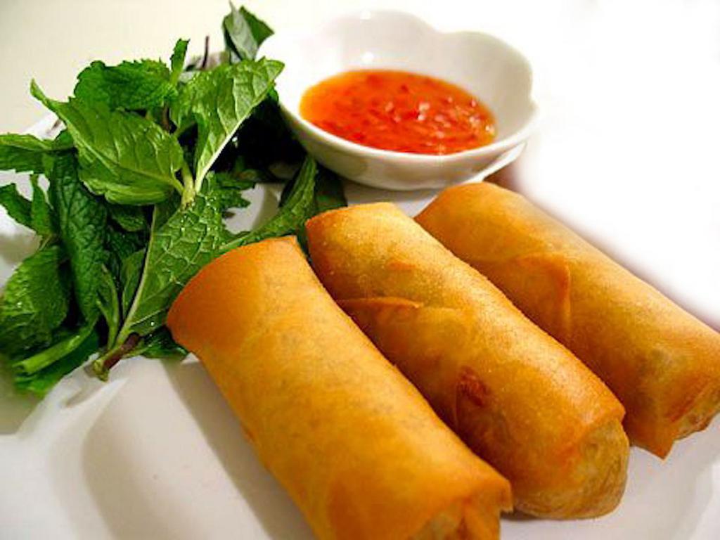 Thai Spring Roll · (3 Rolls) Mixed Vegetables wrapped into a crispy spring roll pastry served with sweet and sour sauce.