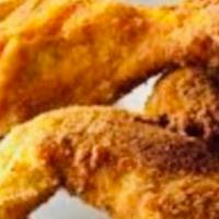 Fried chicken  · Lunch size come with white Rice Or Yellow Rice and Beans one portion of meat .
Please chose ...