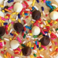 Cake Batter Cookie Dough by Do · Cake batter, white chocolate and milk chocolate chips with sprinkles. 8 oz. container.