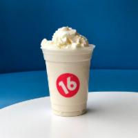 Vanilla Shake · Made with premium vanilla syrup