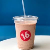 Strawberry Shake · Made with fresh strawberries - 
non-kosher