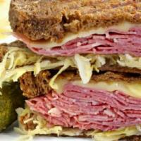Pastrami Sandwich · Smoked and cured beef sandwich. . 