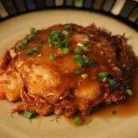 Shrimp Egg Foo Young · With white rice. 