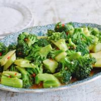Broccoli with Garlic Sauce · With white rice. Hot and spicy. 