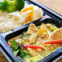 Chicken Green Curry with Thai Eggplant · This classic chicken curry is medium hot, mildly sweet, and salty. It is a little thinner th...