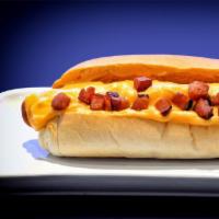 Diggity Dog · Cheddar cheese, bacon