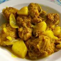 Curry Chicken Special   · Curry chicken served with rice and peas, cabbage and your choice of a Can soda or bottle of ...