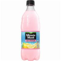 Minute Maid lemonade 20oz bottle · lemonade made with real lemons
 260 calories 20 FL OZ (1.25 PT) 591 ml