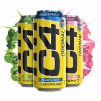 C4 performance energy drink · Zero sugar 16oz