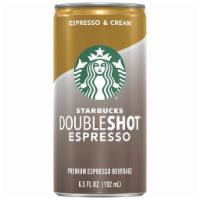 Starbucks double shot espresso · Premium espresso beverage 6.5 oz
