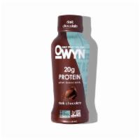 Owyn plant-based protein drink · Allergy friendly no dairy no soy no peanuts no tree nuts no wheat gluten 12 oz