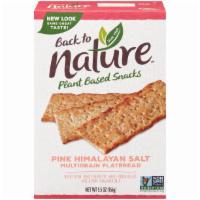 Back to Nature wheat crackers Plant-based snacks · Plant-based snacks • non-gmo project verified • no high fructose corn syrup • no hydrogenate...