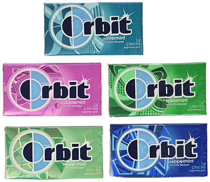 Orbit gum · Now for an even cleaner feeling! 14 pieces sugar-free gum