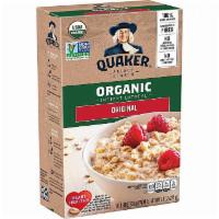 Quaker Instant oatmeal organic 7.9 oz  · If you're into Certified Organic foods, look no further than Quaker Organic Oatmeal. With th...