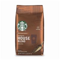 Starbucks ground coffee 12oz · Medium roast House blend 100% arabica coffee tasting notes: cocoa & toffee 