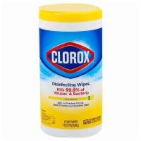 Clorox disinfecting wipes · Kills 99.9% of viruses and bacteria Seth unfinished wood sealed Granite and stainless steel ...