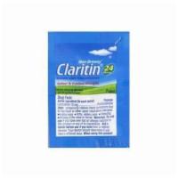 Claritin 1 tablet · Indoor & outdoor allergies 24 hour relief of sneezing, runny nose, itchy and watery eyes, it...