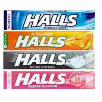 Halls  · Relieves coughs & smoothes sore throats cool nasal passages