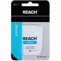 Reach Waxed floss · Unflavored waxed floss 55yd (50.2m)