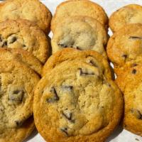 3 X 100% Plant Based, Homemade, Chocolate Chip Cookies · 3 Large 100% Vegan Chocolate chip cookies