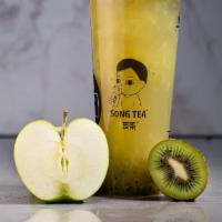 Apple Kiwi Green Tea · Fresh Green Apple blend with Jasmine Green Tea and kiwi. Recommend to go with regular sugar.
