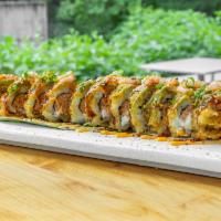 Sweet Potato Roll · 8 pieces. Tempura yam inside. Topped with eel sauce.