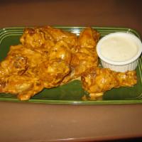 Hot Wings · 1 lb. of tender wings deep fried then coated with choice of franks, BBQ, ghost pepper sauce,...