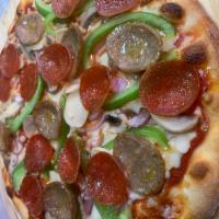 Taste of Italy Special Pizza · Sausage, pepperoni, mushroom, onion, peppers and extra cheese.