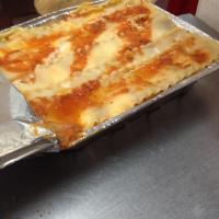 Lasagna Pie · Lasagna, ground beef and ricotta cheese, topped on pie with mozzarella. 