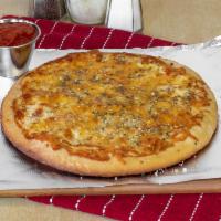 Cheesy Breadsticks  · Mozzarella, Parmesan cheese, Romano and cheddar. Served with marinara sauce