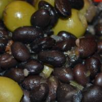 Black Beans ONLY Small (R1) · Black beans seasoned with sofrito. No rice. No meat.