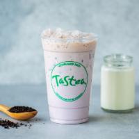 Taro Milk Tea · freshly brewed black tea shaken with taro and coconut foam