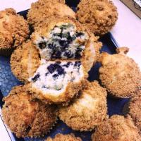 Blueberry Crumb Muffin · All Purpose Flour, Brown Cane Sugar, Baking Powder, Salt, Butter, Eggs, Canola Oil, Whole Mi...
