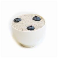 Vanilla Chia Seed Pudding · milk, heavy cream, blueberries, agave, chia, vanilla