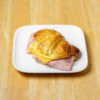 Croissant Sandwich · includes 2 slices of ham, egg, and cheese in croissant bread