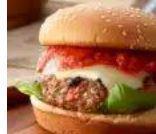 Italian Cheese Burger · Grilled or fried patty with cheese on a bun.