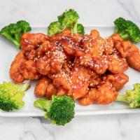 H3. Sesame Chicken Special · White meat. Chicken in a sweet sauce served with sesame seeds. 
