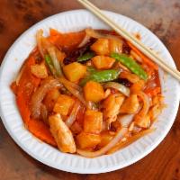 A4. Pineapple Chicken Special · Thai style. Hot and spicy.
