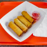 Veggie Egg Roll  · 5 pieces. Crispy dough filled with minced vegetables.