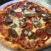 21. Meat Lovers Pizza · Pepperoni, sausage and meatballs.