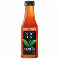 Pure Leaf - Peach Iced Tea (Sweetened) - 18.5oz Bottle · Drink in the deliciousness of real-leaf brewed tea and luscious peaches, sweetened with real...