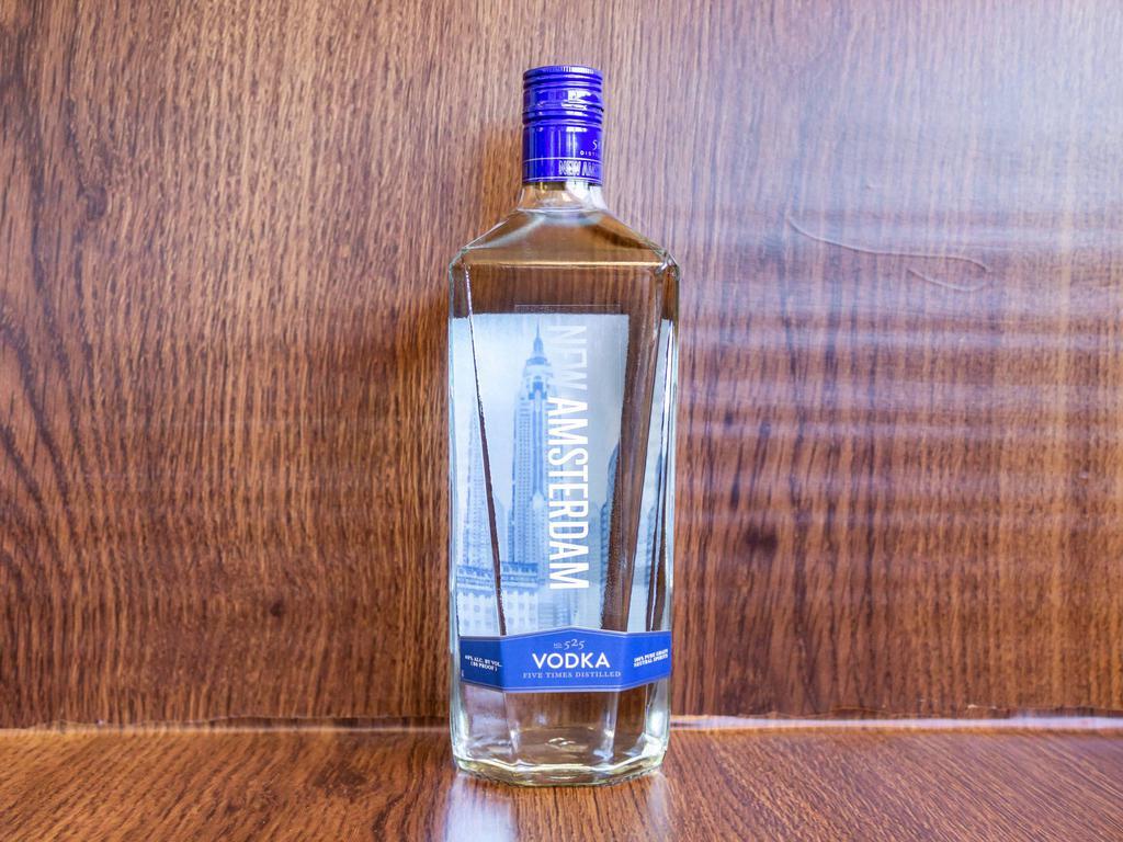 New Amsterdam Vodka · Must be 21 to purchase. Distilled five times for a smooth and pure flavor with a sweet finish.