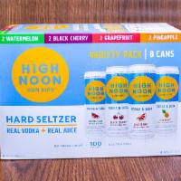 High Noon Hard Seltzer Variety Pack (8 Cans) · Must be 21 to purchase. Comes with two cans of each of the following flavors: Watermelon, Bl...
