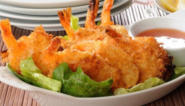 Camarones Empanizados · Breaded shrimp.
comes with rice or tostones or green salad