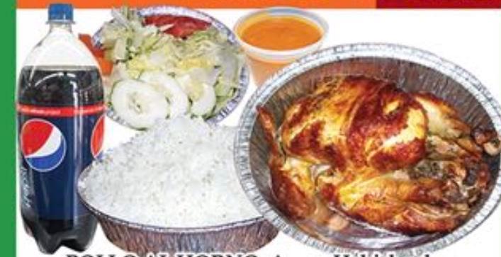 Combo no. 1 · Whole chicken, Large Rice, Beans, Salad and a 2 liter soda