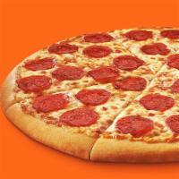 Classic Pepperoni Pizza · Large round pizza with pepperoni.