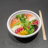   Xuan Asian Bowl · Recommended. Sushi rice, tuna, salmon, albacore, crab meat, avocado, cucumber, sweet onion, ...